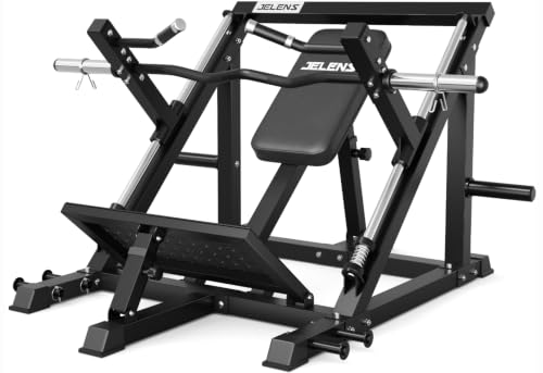 JELENS Linear Row Machine, Rowing Machine with Weight Plate Storage, Linear Bearing Home Gym Equipment with Smith Row