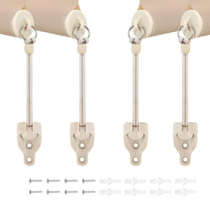 Coolaroo Outdoor Roller Shade Bungee Replacement Kit, 2 Sets - color: Beige, size: 2 set bungee kit+end cap