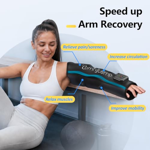 Comfytemp Air Compression Arm Massager S, Arm Sequential Compression Device - size: S, 8.5"~13"