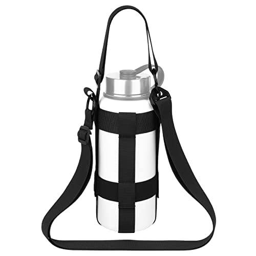 Cosmos Water Bottle Holder Strap - Crossbody Sling Strap with Handle & Shoulder Straps, Fits 20 oz to 64 oz Wide Mouth Bottle for Walking, Hiking, Camping, Travel