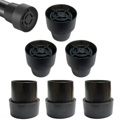 6 Pieces Mini Trampoline Leg Cap Tips, Rubber Caps Fits 1 Inch Inside Diameter Trampoline Leg Chair Leg, Trampoline Replacement Parts & Floor Protectors