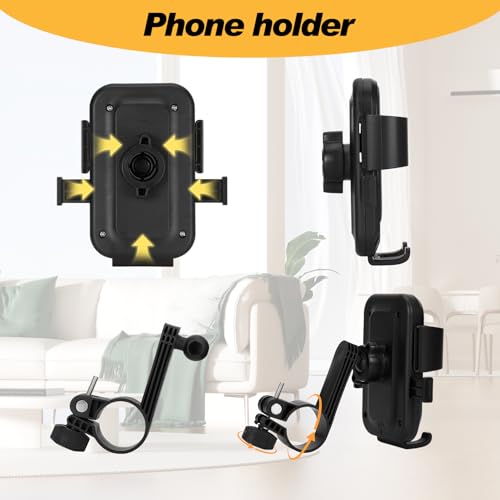 Walking Pad Handle Bar Only, with Cup and Phone Holder, Stainless Steel