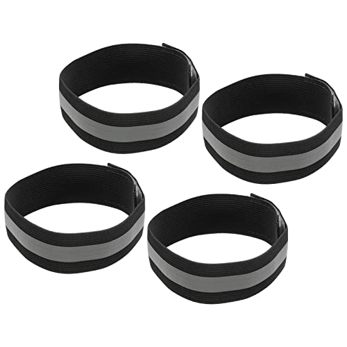 MECCANIXITY Reflective Bands for Arm Wrist Ankle - color: Black, size: 14x1.5 Inch