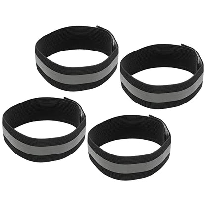 MECCANIXITY Reflective Bands for Arm Wrist Ankle - color: Black, size: 14x1.5 Inch