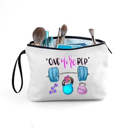 Workout Gym Exercise Gifts for Fitness Lovers Women Cosmetic Makeup Bag - color: fitness53