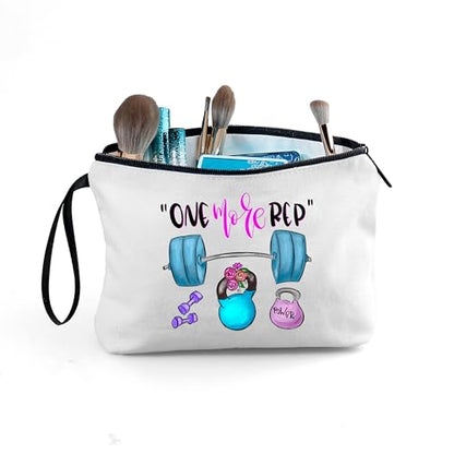 Workout Gym Exercise Gifts for Fitness Lovers Women Cosmetic Makeup Bag - color: fitness53