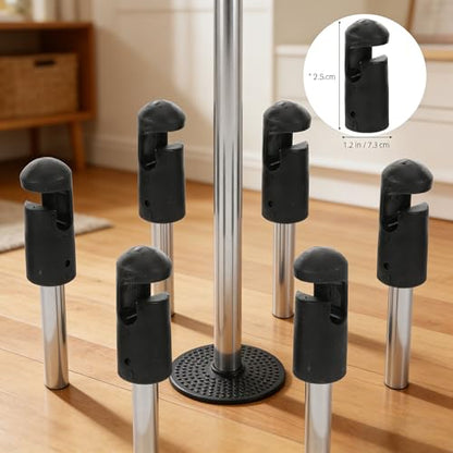 Trampoline Replacement Pole Caps, 8pcs Plastic Trampoline Net Pole Caps, Enclosure Pole Cap for Safe Installation
