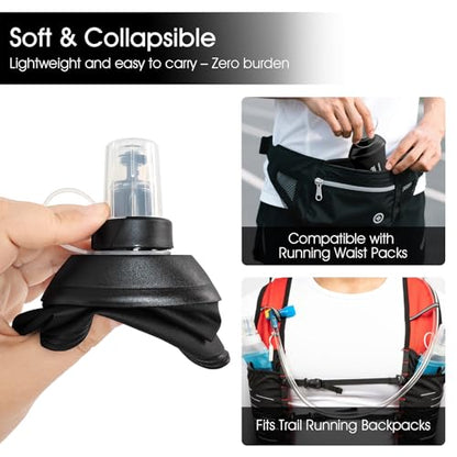GUYI GYGYL Soft Flask, Collapsible Water Bottle for Sports, 250ml Black - color: 250ml Black