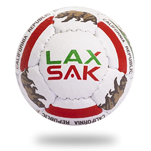 Soft Practice Lacrosse Balls,1, 2, 3, 6, 12, 24, 36, 60, & 120 Packs - Same Weight & Size as a Regulation Lacrosse Balls, Great for Indoor & Outdoor Practices, Less Bounce & Minimal Rebounds - color: California Flag, size: 1 Pack