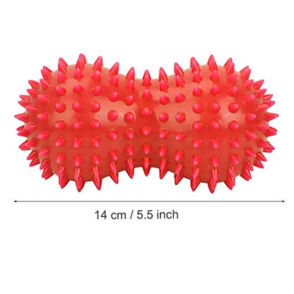 ZJchao Peanut Spiky Massage Ball, Foot Massage Ball Roller, Massaging Hand Foot Massager Roller Ball Tension Muscle Relax, Spiky Peanut Massager for Plantar Fasciitis - color: 2#