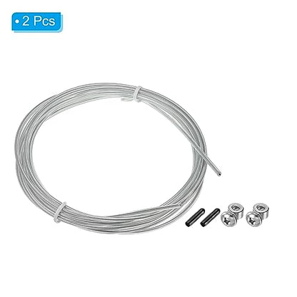 PATIKIL Speed Jump Rope Replacement Cable, Professional Skipping Rope Steel Wire Replace for High Speed Jump Ropes - color: White