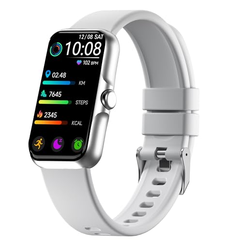 Fitness Tracker with 24/7 Continuous Heart Rate, Blood Oxy-gen Monitor, Smart Watch with Sleep Monitor, IP68 Waterproof Activity Tracker Step Counter for Women Men - color: Gray