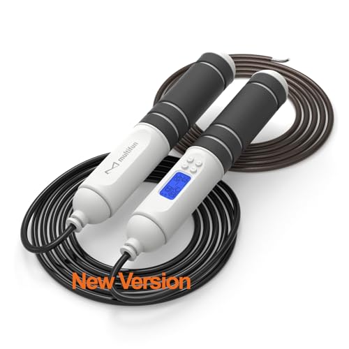multifun Digital Jump Rope with Smart Counter & Timer - Adjustable Speed Skipping Rope for Fitness, Weight Loss, Boxing, MMA - Tangle-Free Ball Bearings & Anti-Slip Handles for Men, Women, Kids.(2026 New Evolution for 3second Rope Swap) - color: 2026 Evol