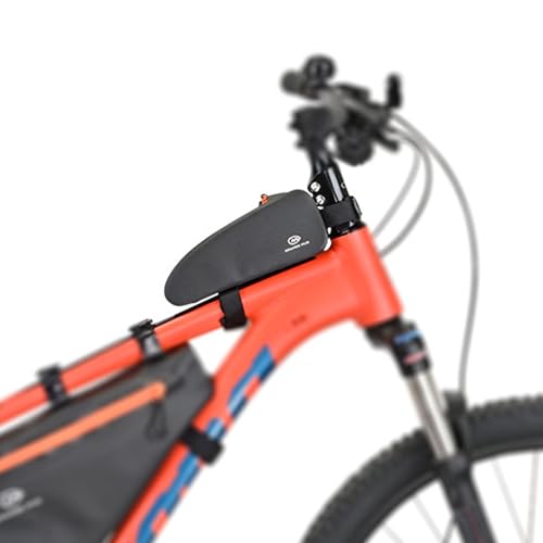 Orange Mud Waterproof Bike Top Tube Bag, Welded, TPU, Black - style: Top Tube Bag