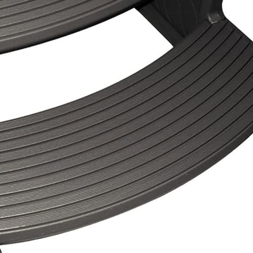Confer Plastics Resin Multi Purpose Outdoor Non Slip Portable Spa and Hot Tub Handi-Step Deck Patio Steps Accessories, Charcoal Grey - color: Charcoal Grey