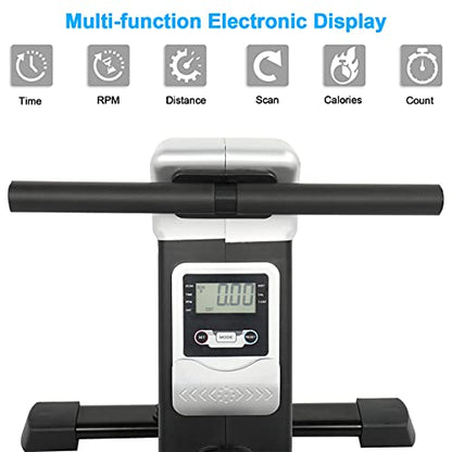 Rowing Machines Foldable, Exercise Fitness Machine for Home Gym 8 Resistance Reluctance Rowing Device Can Exercise Most of The Muscles of The Body