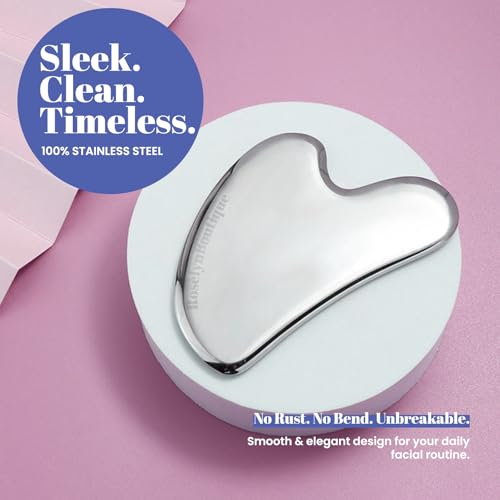 ROSELYNBOUTIQUE Gua Sha Facial Tools & Stainless Steel Face Roller