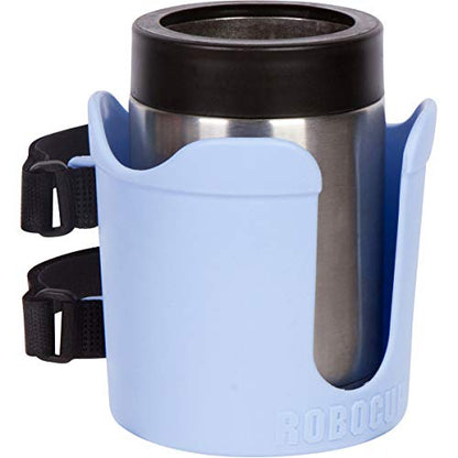 ROBOCUP Plus, (Light Blue), Add-On Accessory XL Extension Cup Holder, Larger Drink Capacity, Perfect for Boats, Golf Carts, Walkers, Wheelchairs and Work. Made in USA (Includes 1) - color: Light Blue