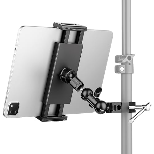iPad Holder for Mic Stand, Mic Tablet Stand – 360° Swivel