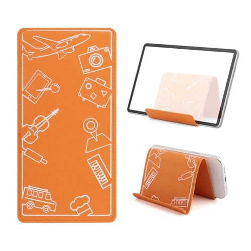 Airplane Phone Holder, Flexible Silicone Phone Holder - color: Orange