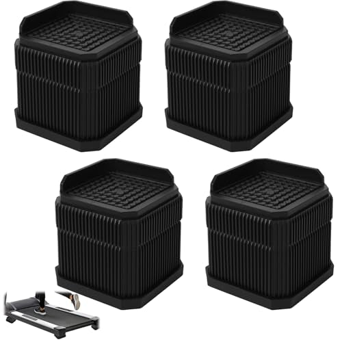 4pcs Stackable Treadmill Incline Riser Blocks, Adjustable Height Lift Incline Blocks for Leveling & Uphill Training Anti-Slip Gym and Home Use Treadmill Riser Walking Running Accessories Attachment - size: 7.1cm