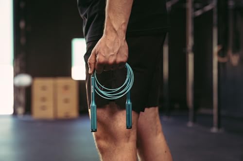 Velites Fire 2.0 Speed Jump Rope for CrossFit and Boxing, Blue