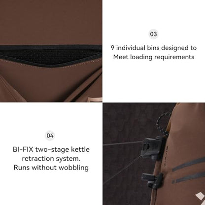 KAILAS FUGA AIR 8 Ⅳ Running Hydration Vest Hydration Pack Lightweight with Two TPU Water Bladders for Women Men Trail Cycling Hiking - color: Antique Brown, size: 8L-M