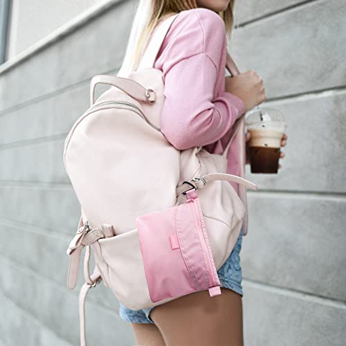 pack all Water-Resistant Zipper Pouch, Mesh Zipper Bag, 8.66"x5.91" - color: Pink, size: Small