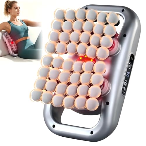 48-Head Massage Gun Set, Deep Tissue Percussion Massager with 9 Modes & 9 Intensity Levels, Quiet Muscle Massage Gun for Back, Shoulders, Legs, Foot, and Body Muscle Pain Relief