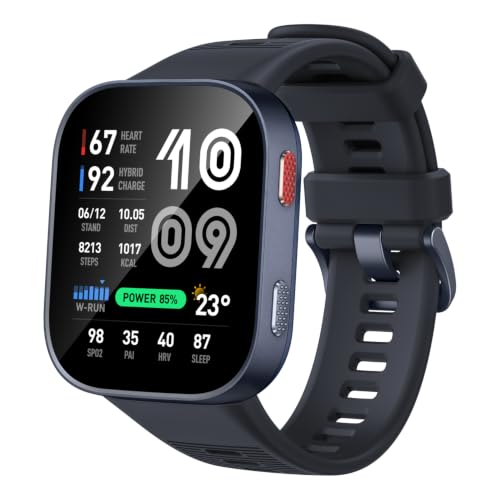 Amazfit Bip Max Smart Watch, 2.07" AMOLED Display, GPS, iOS/Android - color: Dark Blue, style: Bip Max
