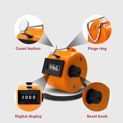 6 Pack Clicker Counter, Hand Tally Counters, 4 Digit Display Clicker - color: Candy Color