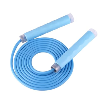 YUEDONG 7mm Thick PVC Jump Rope with Ball Bearings for Men and Women - color: BLUE