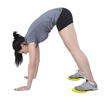 Synergee Core Sliders – Dual Sided Ab Exercise Equipment - color: Yellow