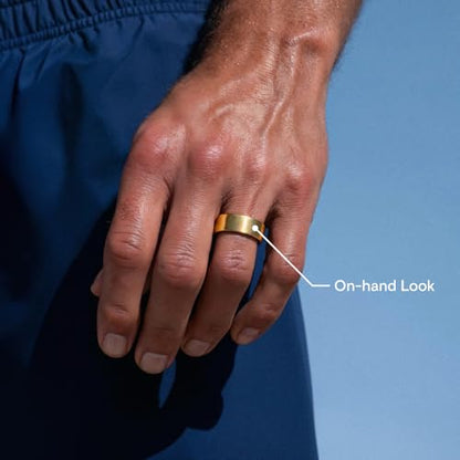 QALO Slim Smart Ring Fitness Tracker – Size Before You Buy – Gold, 06 - color: Gold, size: 6, style: Slim
