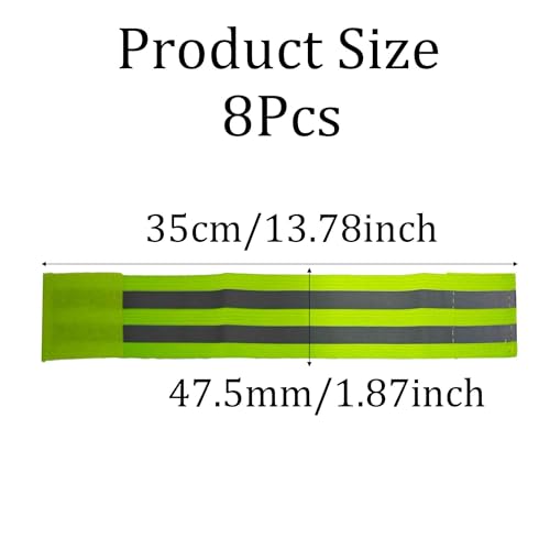 Reflective Bands for Arm - color: Green