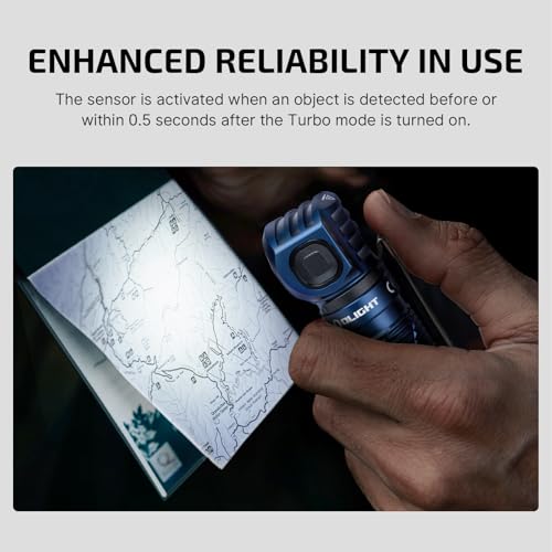 OLIGHT Perun 3 Headlamp Rechargeable, Red Light, Waterproof, Midnight Blue - color: Midnight Blue