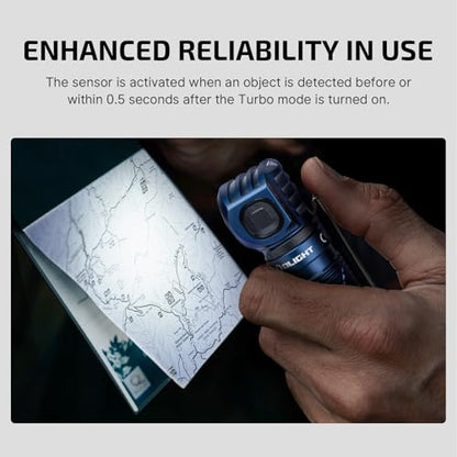 OLIGHT Perun 3 Headlamp Rechargeable, Red Light, Waterproof, Midnight Blue - color: Midnight Blue