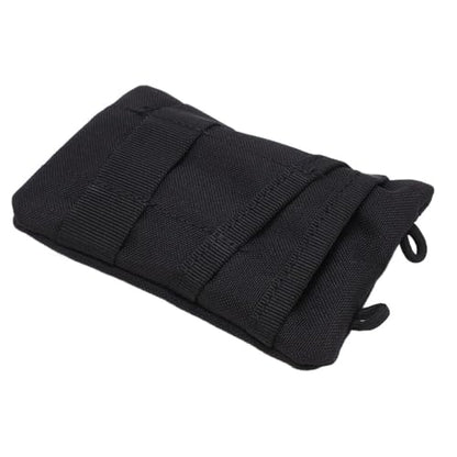 Water proof Waist Pack with Adjustable Strap – Lightweight Nylon Outdoor Waist Pouch for Camping, Hiking, Running & Cycling(Black) - color: Black