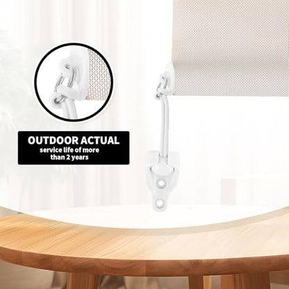Coolaroo Replacement Parts Bungee End Cap Kit, 2 Sets - color: White, size: 2 set bungee kit+end cap