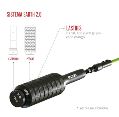 Velites Earth 2.0 Official CrossFit Games Jump Rope, Double Unders - color: Red