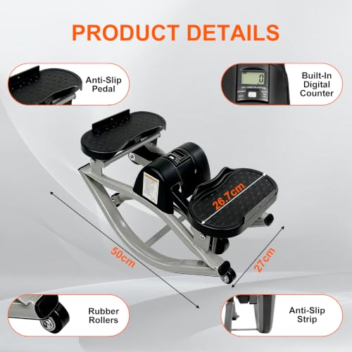 Rock Stepper Machine 3D Lateral Rocking Fitness Stepper