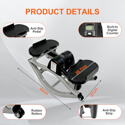 Rock Stepper Machine 3D Lateral Rocking Fitness Stepper