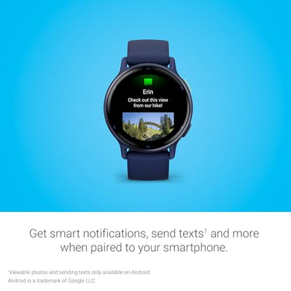 Garmin vívoactive® 5, Health & Fitness GPS Smartwatch, 42mm, Navy - color: Navy