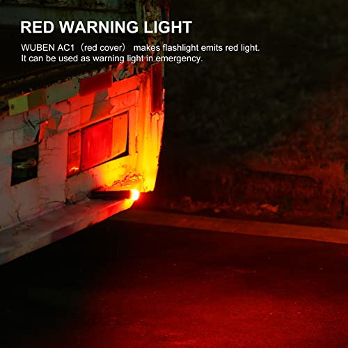 WUBEN AC1 3-Color Durable Flashlight Diffuser 24.5-26mm Diameter Lamp Cap - color: AC1