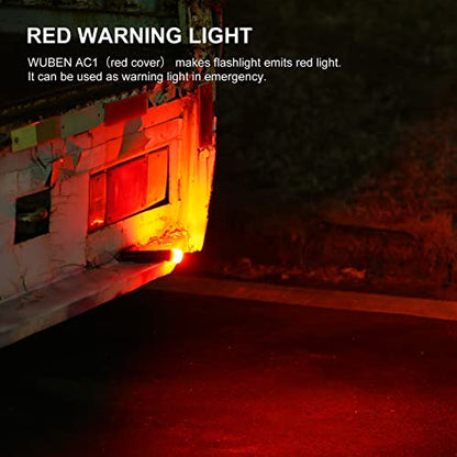 WUBEN AC1 3-Color Durable Flashlight Diffuser 24.5-26mm Diameter Lamp Cap - color: AC1