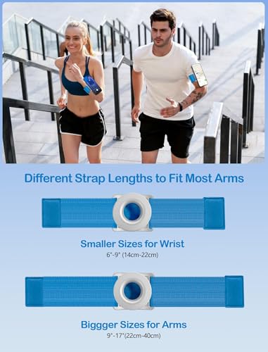Running Phone Holder for iPhone [360° Rotatable & Upgrade Anti-Drop] Magnetic Wrist Phone Holder, Armband Cell Phone Holder Compatible with magsafe iPhone 17 Pro Max and Android - Blue - color: Blue