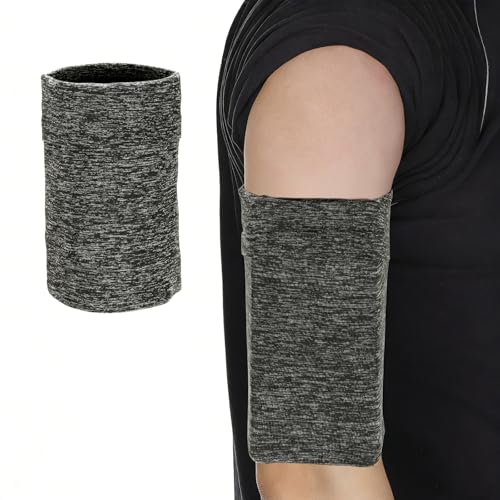 Cell Phone Armband Sleeve, Universal Sports Arm Band Sleeves Stretches to Fit All Phones Holder Linen Black - Fitting for (Fitness ExerciseWorkout/Hiking/Jogging/Gym) - color: Linen Black