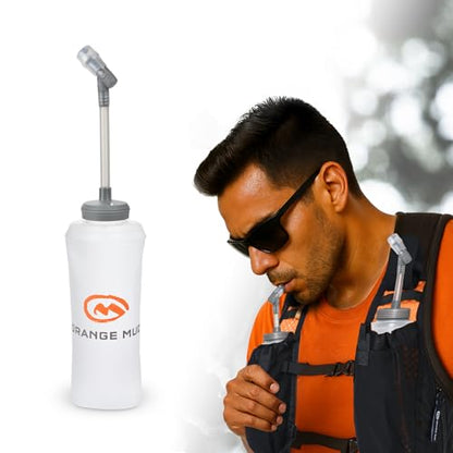 Orange Mud Soft Flask 500ml 17oz Hydration Bottle Running Trail