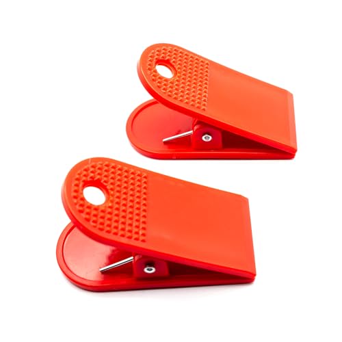 Treadmill Safety Switch Clip, Replacement Treadmill Key Cord Plastic Spring Loaded Clip Ticket Clip Bath Clip Fitness Equipment Clips for All Types of Treadmills - color: Red, size: Pack of 2
