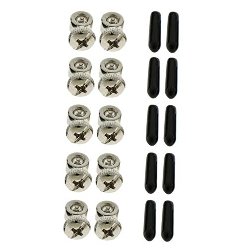 5 Sets Replacement Jump Rope Adjustable Screws End Caps for Speed Cable Jump Ropes Parts Accessory